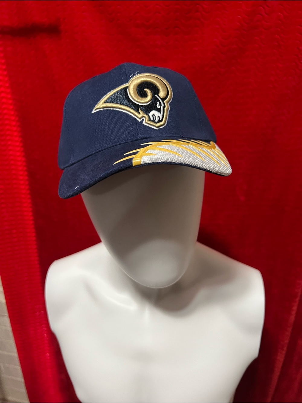 NFL Navy and Gold Rams Embroidered Logo Cap
